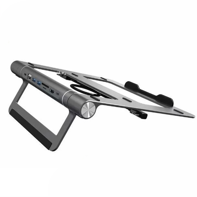WiWU A821CH LAPTOP STAND WITH 8 IN 1 USB-C DOCKING STATION